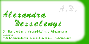 alexandra wesselenyi business card